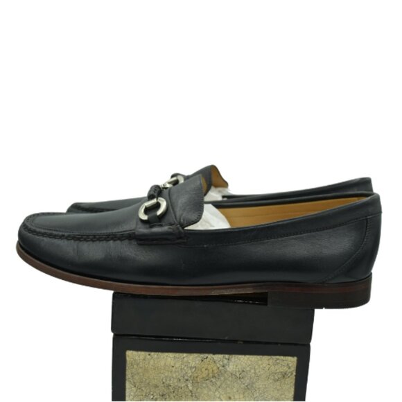 Martin Dingman Black Horse-Bit Leather Loafer - Picture 2 of 5